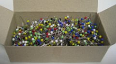 Glassheaded pins 30mm x 0,6mm (1.000 pcs)